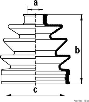 Herth+Buss Jakoparts J2861004 - Faltenbalg, Antriebswelle alexcarstop-ersatzteile.com