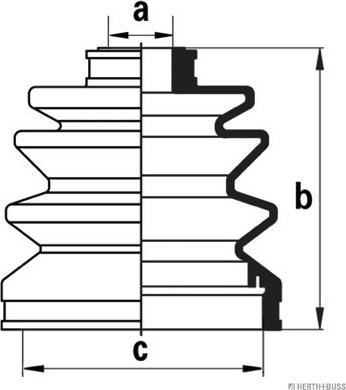 Herth+Buss Jakoparts J2861002 - Faltenbalg, Antriebswelle alexcarstop-ersatzteile.com