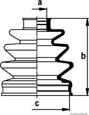 Herth+Buss Jakoparts J2861031 - Faltenbalg, Antriebswelle alexcarstop-ersatzteile.com