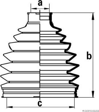 Herth+Buss Jakoparts J2861024 - Faltenbalg, Antriebswelle alexcarstop-ersatzteile.com