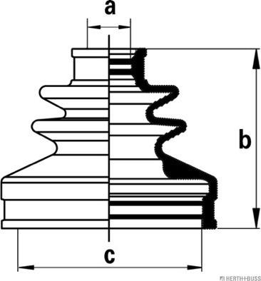 Herth+Buss Jakoparts J2861028 - Faltenbalg, Antriebswelle alexcarstop-ersatzteile.com