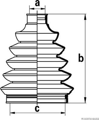 Herth+Buss Jakoparts J2861027 - Faltenbalg, Antriebswelle alexcarstop-ersatzteile.com