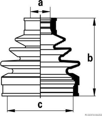 Herth+Buss Jakoparts J2868004 - Faltenbalg, Antriebswelle alexcarstop-ersatzteile.com