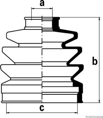Herth+Buss Jakoparts J2863005 - Faltenbalg, Antriebswelle alexcarstop-ersatzteile.com
