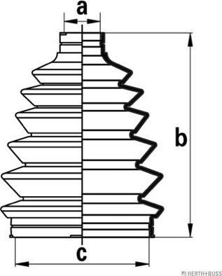 Herth+Buss Jakoparts J2863014 - Faltenbalg, Antriebswelle alexcarstop-ersatzteile.com
