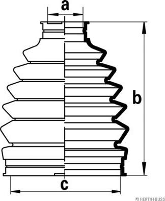 Herth+Buss Jakoparts J2863015 - Faltenbalg, Antriebswelle alexcarstop-ersatzteile.com