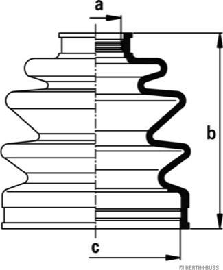 Herth+Buss Jakoparts J2863020 - Faltenbalg, Antriebswelle alexcarstop-ersatzteile.com