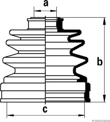 Herth+Buss Jakoparts J2862003 - Faltenbalg, Antriebswelle alexcarstop-ersatzteile.com