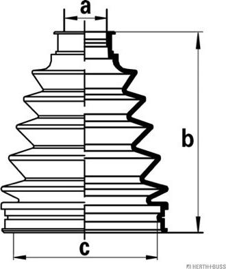 Herth+Buss Jakoparts J2862011 - Faltenbalg, Antriebswelle alexcarstop-ersatzteile.com