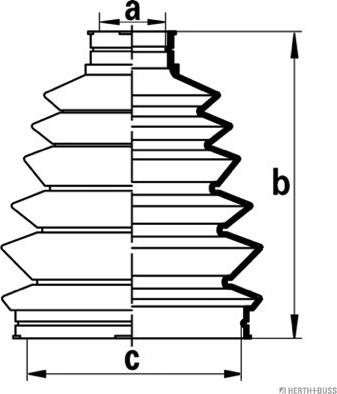 Herth+Buss Jakoparts J2862022 - Faltenbalg, Antriebswelle alexcarstop-ersatzteile.com