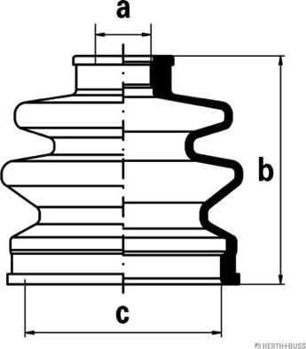 Herth+Buss Jakoparts J2867007 - Faltenbalg, Antriebswelle alexcarstop-ersatzteile.com