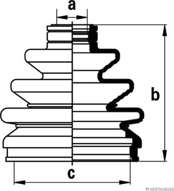 Herth+Buss Jakoparts J2867010 - Faltenbalg, Antriebswelle alexcarstop-ersatzteile.com