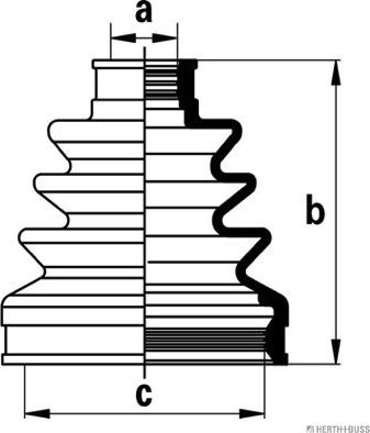 Herth+Buss Jakoparts J2884019 - Faltenbalg, Antriebswelle alexcarstop-ersatzteile.com