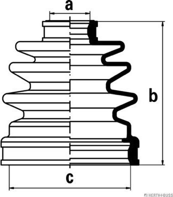 Herth+Buss Jakoparts J2884025 - Faltenbalg, Antriebswelle alexcarstop-ersatzteile.com