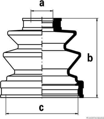 Herth+Buss Jakoparts J2885007 - Faltenbalg, Antriebswelle alexcarstop-ersatzteile.com