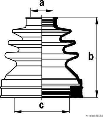 Herth+Buss Jakoparts J2885014 - Faltenbalg, Antriebswelle alexcarstop-ersatzteile.com