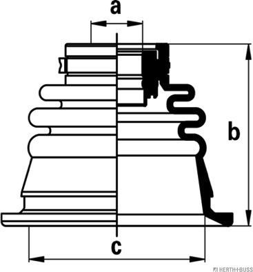 Herth+Buss Jakoparts J2885013 - Faltenbalg, Antriebswelle alexcarstop-ersatzteile.com