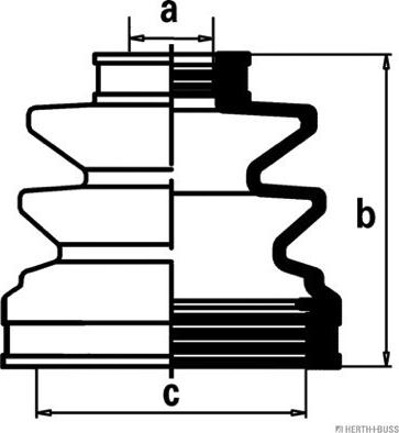 Herth+Buss Jakoparts J2880502 - Faltenbalg, Antriebswelle alexcarstop-ersatzteile.com