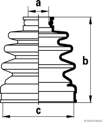 Herth+Buss Jakoparts J2880301 - Faltenbalg, Antriebswelle alexcarstop-ersatzteile.com