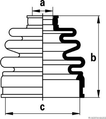 Herth+Buss Jakoparts J2880303 - Faltenbalg, Antriebswelle alexcarstop-ersatzteile.com