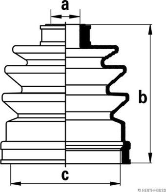 Herth+Buss Jakoparts J2881002 - Faltenbalg, Antriebswelle alexcarstop-ersatzteile.com
