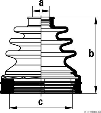 Herth+Buss Jakoparts J2881022 - Faltenbalg, Antriebswelle alexcarstop-ersatzteile.com