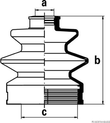 Herth+Buss Jakoparts J2888001 - Faltenbalg, Antriebswelle alexcarstop-ersatzteile.com