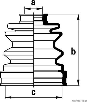 Herth+Buss Jakoparts J2888008 - Faltenbalg, Antriebswelle alexcarstop-ersatzteile.com