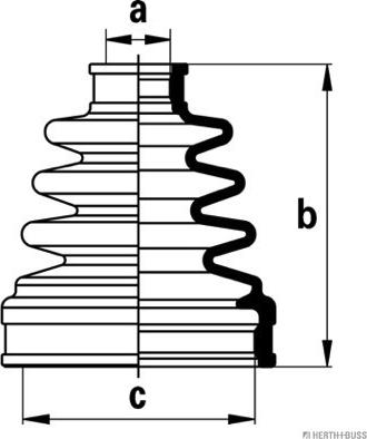 Herth+Buss Jakoparts J2888013 - Faltenbalg, Antriebswelle alexcarstop-ersatzteile.com