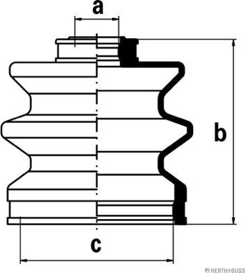 Herth+Buss Jakoparts J2883000 - Faltenbalg, Antriebswelle alexcarstop-ersatzteile.com