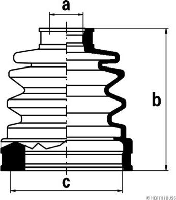 Herth+Buss Jakoparts J2883002 - Faltenbalg, Antriebswelle alexcarstop-ersatzteile.com