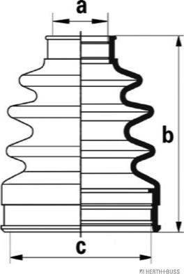 Herth+Buss Jakoparts J2883018 - Faltenbalg, Antriebswelle alexcarstop-ersatzteile.com