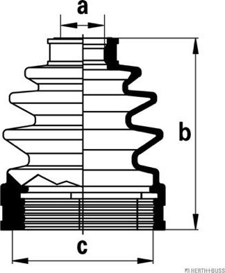 Herth+Buss Jakoparts J2883012 - Faltenbalg, Antriebswelle alexcarstop-ersatzteile.com