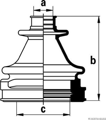 Herth+Buss Jakoparts J2883017 - Faltenbalg, Antriebswelle alexcarstop-ersatzteile.com
