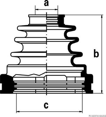 Herth+Buss Jakoparts J2882006 - Faltenbalg, Antriebswelle alexcarstop-ersatzteile.com