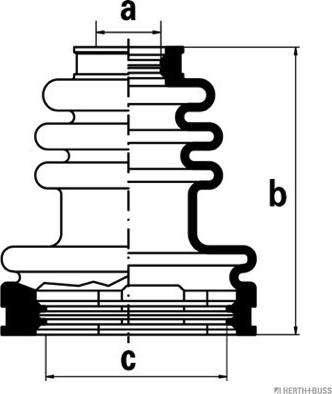 Herth+Buss Jakoparts J2882000 - Faltenbalg, Antriebswelle alexcarstop-ersatzteile.com