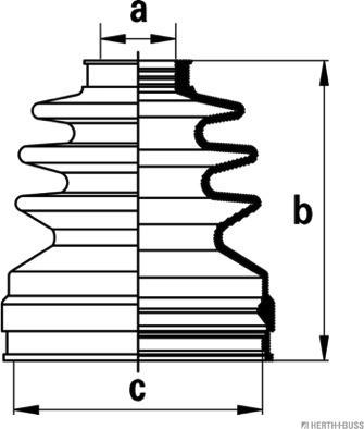 Herth+Buss Jakoparts J2882019 - Faltenbalg, Antriebswelle alexcarstop-ersatzteile.com