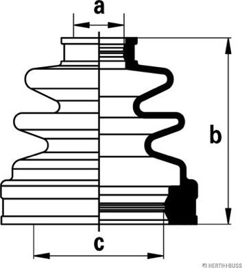 Herth+Buss Jakoparts J2882016 - Faltenbalg, Antriebswelle alexcarstop-ersatzteile.com
