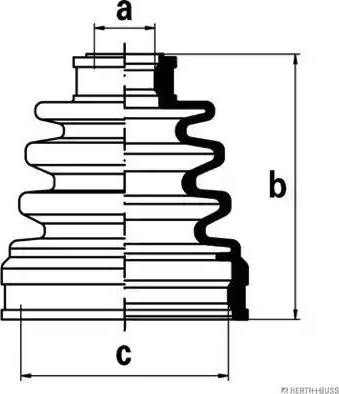 Herth+Buss Jakoparts J2887000 - Faltenbalg, Antriebswelle alexcarstop-ersatzteile.com