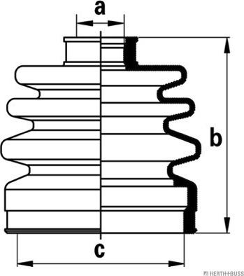 Herth+Buss Jakoparts J2874000 - Faltenbalg, Antriebswelle alexcarstop-ersatzteile.com