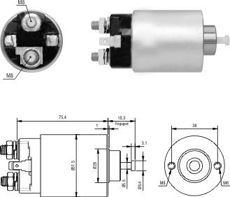 Hoffer 46305 - Magnetschalter, Starter alexcarstop-ersatzteile.com