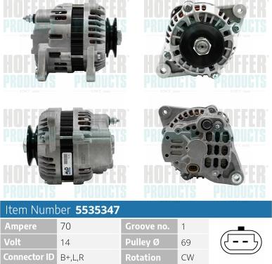 Hoffer H5535347 - Generator alexcarstop-ersatzteile.com