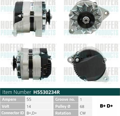 Hoffer H5530234R - Generator alexcarstop-ersatzteile.com