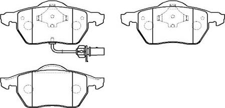 HSB Gold HP9482 - Bremsbelagsatz, Scheibenbremse alexcarstop-ersatzteile.com