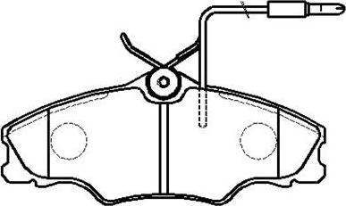 HSB Gold HP9421 - Bremsbelagsatz, Scheibenbremse alexcarstop-ersatzteile.com