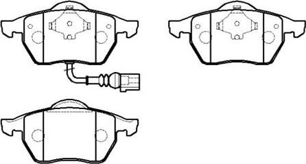 HSB Gold HP9471 - Bremsbelagsatz, Scheibenbremse alexcarstop-ersatzteile.com