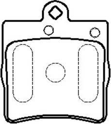 HSB Gold HP9578 - Bremsbelagsatz, Scheibenbremse alexcarstop-ersatzteile.com