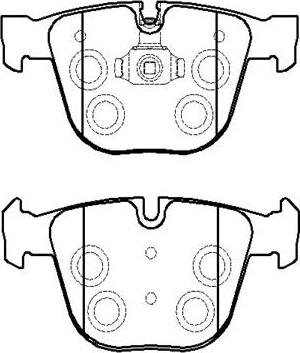 HSB Gold HP9694 - Bremsbelagsatz, Scheibenbremse alexcarstop-ersatzteile.com