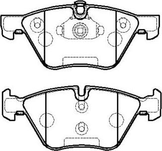 BENDIX 573151 - Bremsbelagsatz, Scheibenbremse alexcarstop-ersatzteile.com