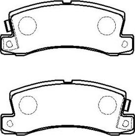 HSB Gold HP9105 - Bremsbelagsatz, Scheibenbremse alexcarstop-ersatzteile.com